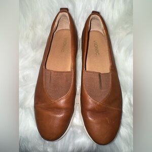 Vionic Women's Brown Leather Loafers